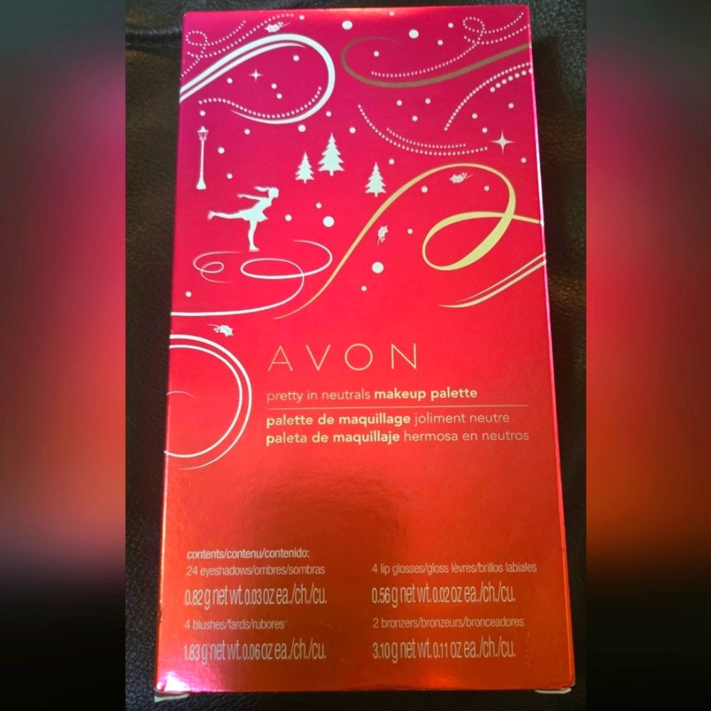 Avon Pretty in Neutrals Makeup Palette Full Size With Mirror